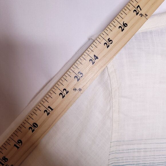 Marine Layer Shirt Mens Small Multi Color Striped Natural Stretch Selvage - Picture 8 of 11